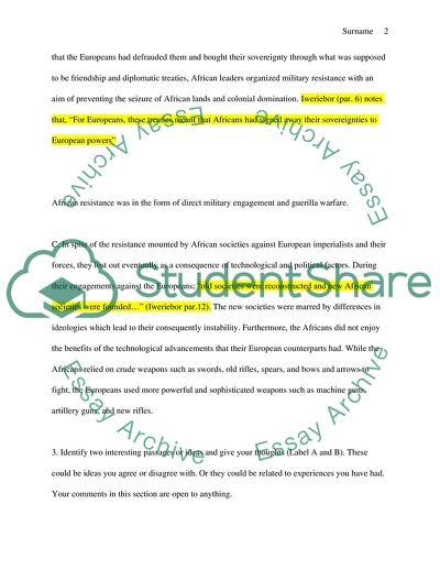 The Colonization Of Africa by Ehiedu E. G. Iweriebor Hunter College