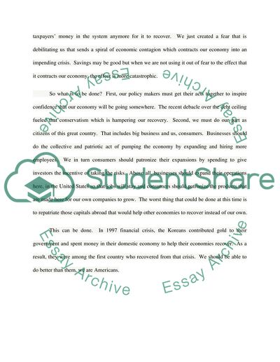 Corporation with cash and the economy