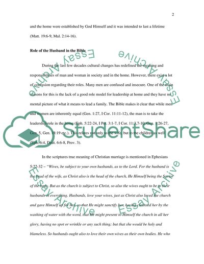 What Are the Roles of Men and Women in Marriage