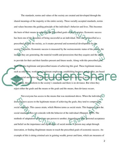 Criminology Theory Analysis