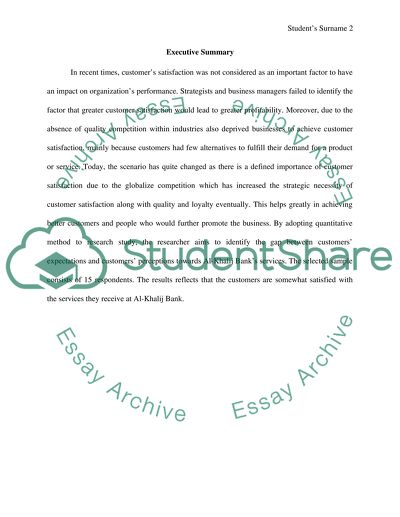 Customer Satisfaction in Qatars Banking Sector