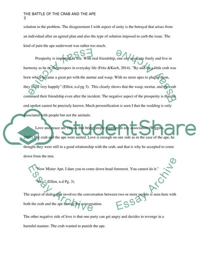 The Battle of Ape and Crab by William Elliot