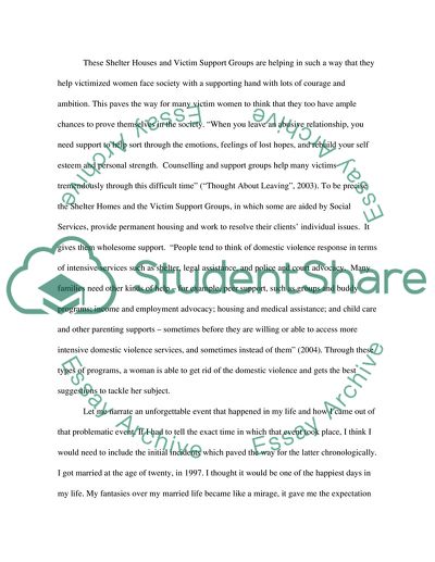 Violence - Real Life Experience