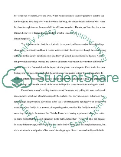 My Sisters Keeper by Jodi Picoult