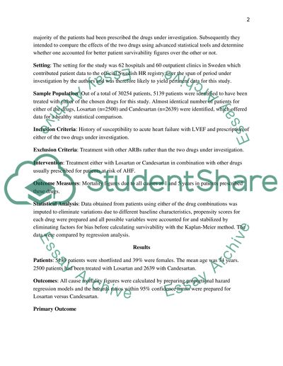 Candesartan a better treatment for patients with heart failure
