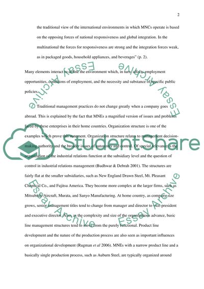 The Management Issues Faced by Multinationals in Host Nations