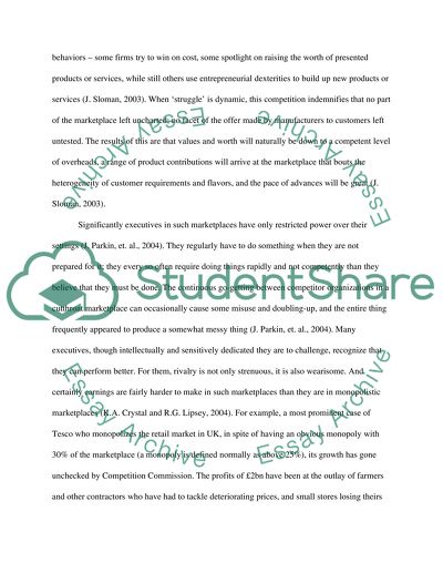 The Benefits from Competition - Some Illustrative UK Cases