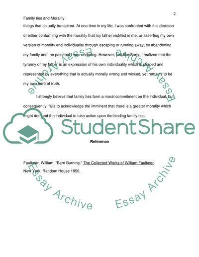 Family Ties and Morality