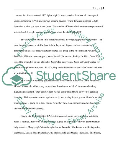 Growing Popularity of Paranormal Studies