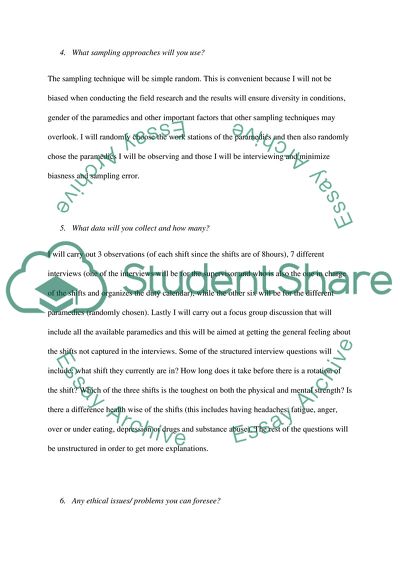 To What Extent Does Shift Work Contribute to the Stress of Working as a Paramedic in Adelaide