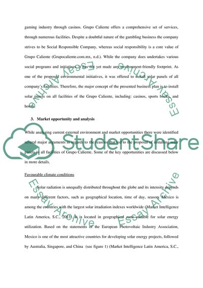 Grupo Calientes Solar Energy Strategy
