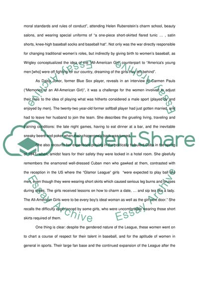 The All-American Girls Professional Baseball League