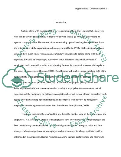 Gaining the Skill for Upward Communication