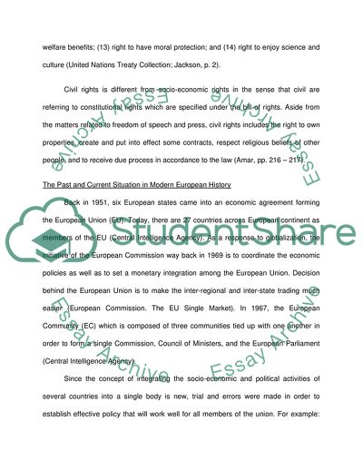 Why Had Socio-Economic Rights Enjoyed Less Prominence than Civil Rights in Modern European History