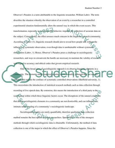 Observers Paradox and Ways to minimize its Impact in Collection of Live Speech Data