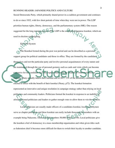 Japanese Politics and Culture