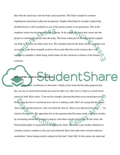 Cartesian dualism,Descartes