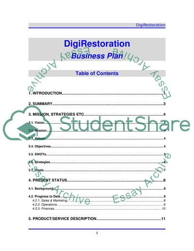 DigiRestoration Strategies and Business