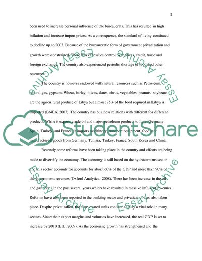 The touristic developments in Libya