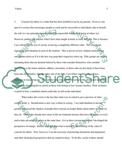 Values in Social Work