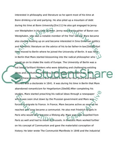 Karl Marx: Political Leader and a Revolutionary