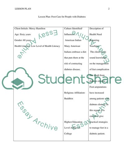 Foot care for people with diabetes