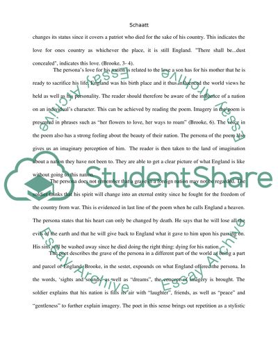 A poem. The Soldier by Rupert Brooke