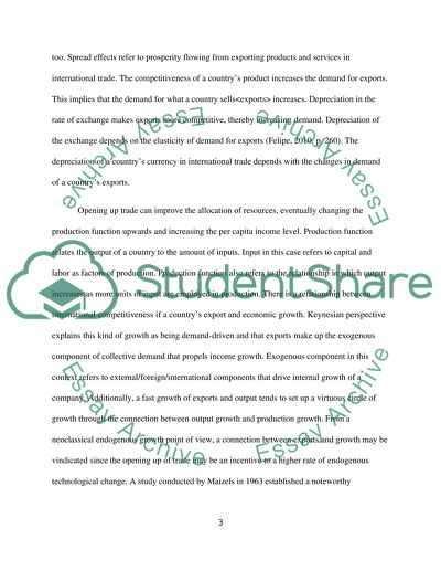 How Might the Type of Good Exported Affect the Growth Rate of a Country