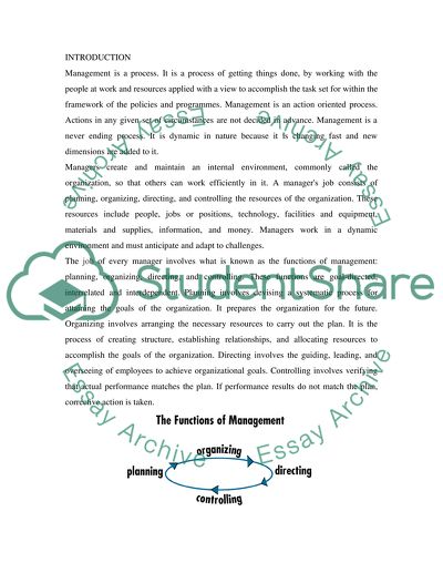 Issues on Management Concept