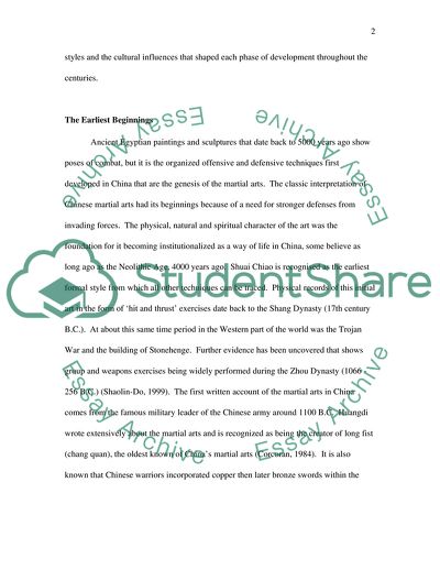 History of Chinese Martial Arts