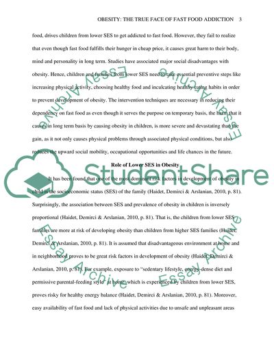 Obesity The True Face of Fast Food Addiction