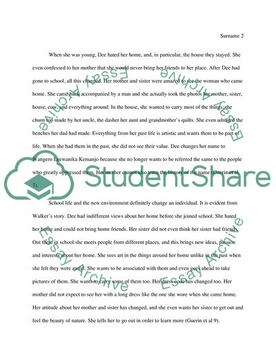 Everyday Use by Alice Walker