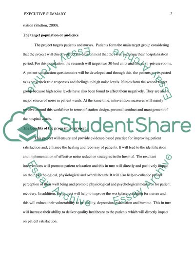 Improving Patient Satisfaction through Noise Reduction Activities