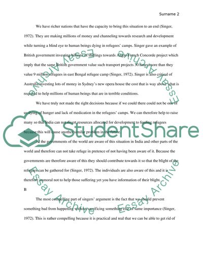 Famine, Affluence, and Morality