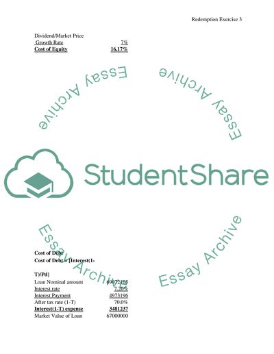 Redemption exercise (finance management)