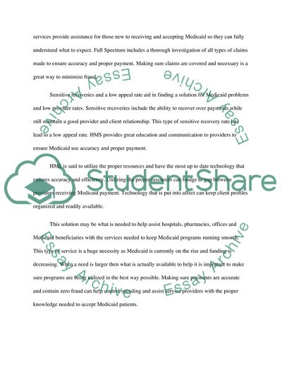 Medical Coverage in America and Medicaid Fraud