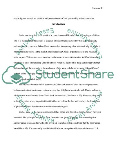 Does Increase Trade Between the U.S. and China Benefits Both Countries International Trade Economic