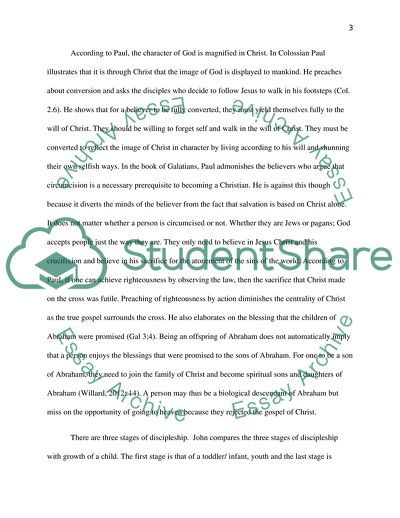 Centrality of Christ and Stages of Discipleship
