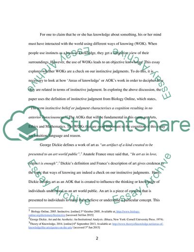 Ways of Knowing Are a Check on Our Instinctive Judgments