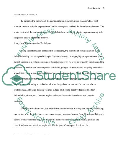 What the face reveals