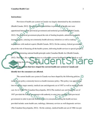 Canadian Health Care