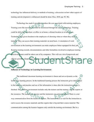 Impact of Technology on the Ways Employees Have Trained