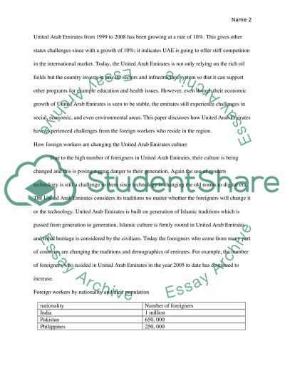 Negative Side Impacts of Foreign Workers in the UAE