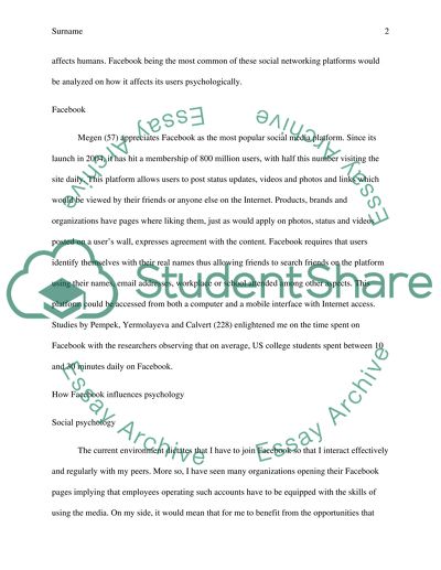 How can Facebook influence people psychologically