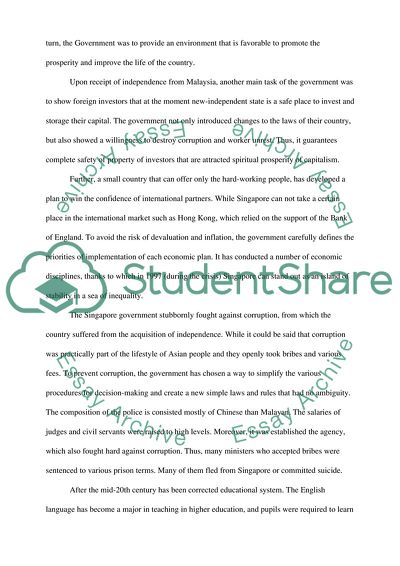 The Singapores Economic Model