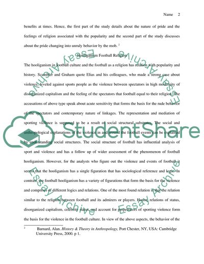 Social Anthropology View of Football Culture