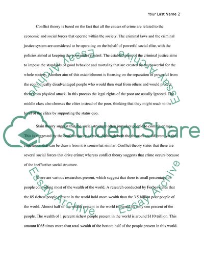 Social Development and Conflict Theory