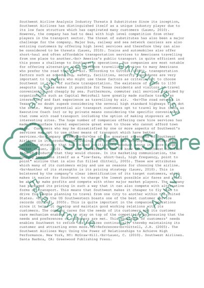 Southwest Airpine Analysis