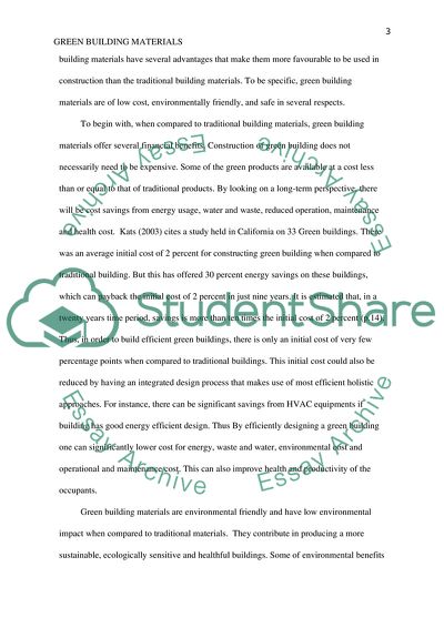 Green Building Materials