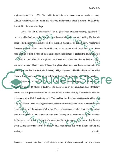 Nanomaterials in Consumer Products